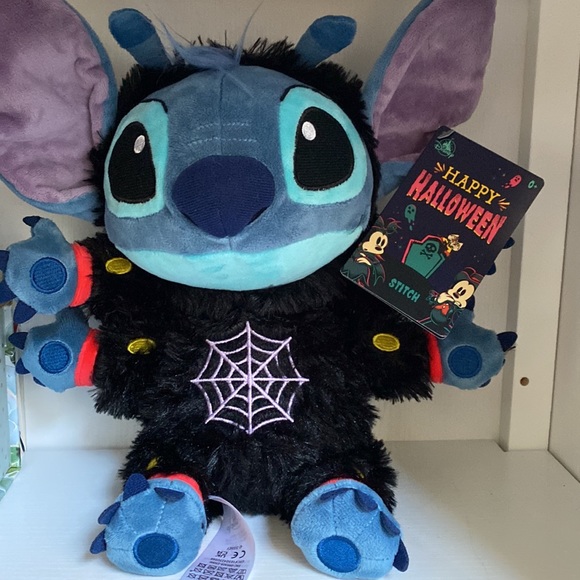 Disney Parks 2023 Halloween Stitch Plush Spider - Picture 1 of 4